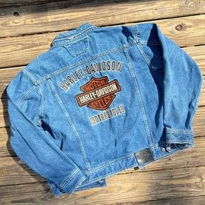 Vintage Harley Davidson Denim Jacket